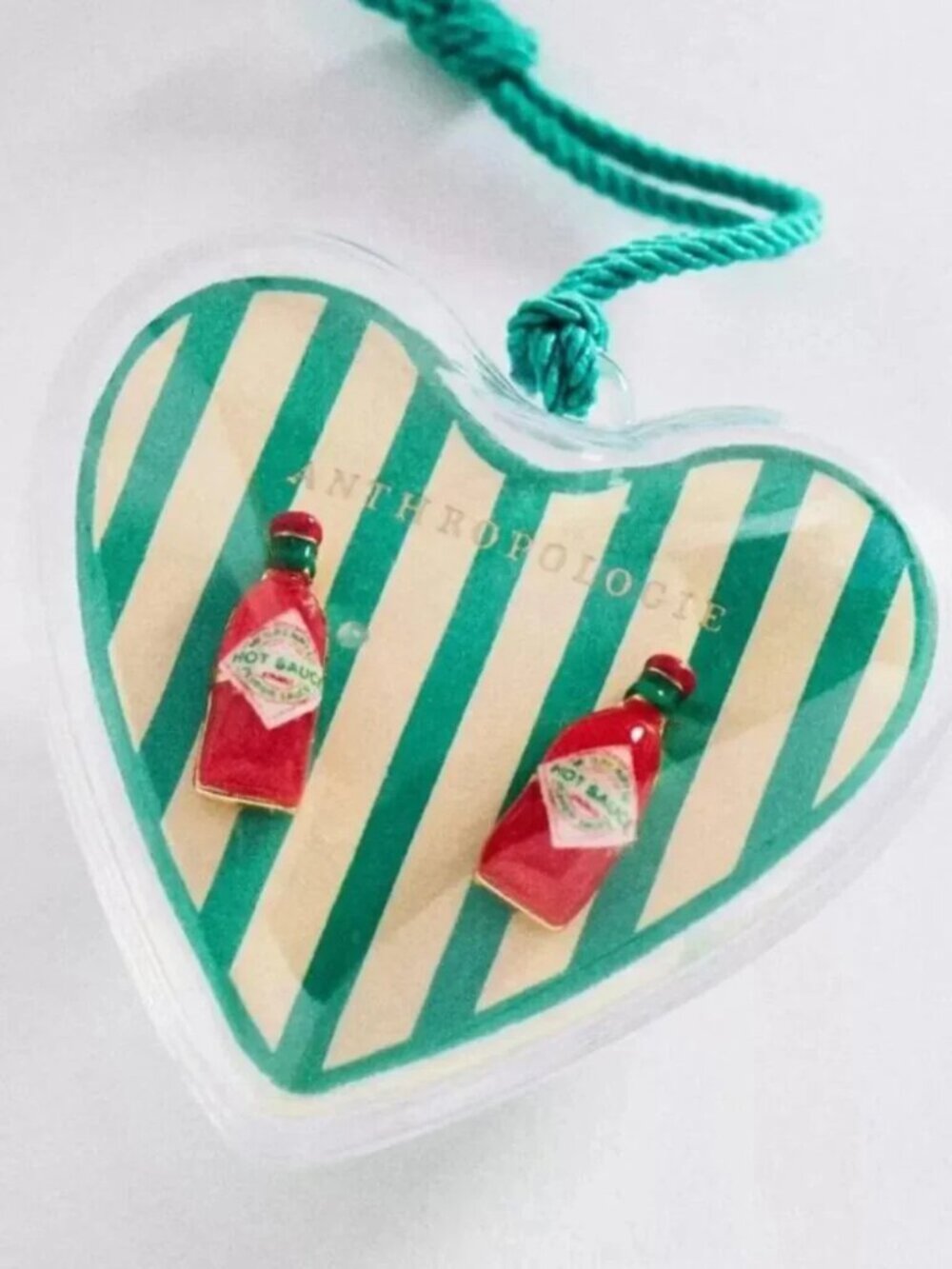 Anthropologie Hot Sauce Stud Earrings